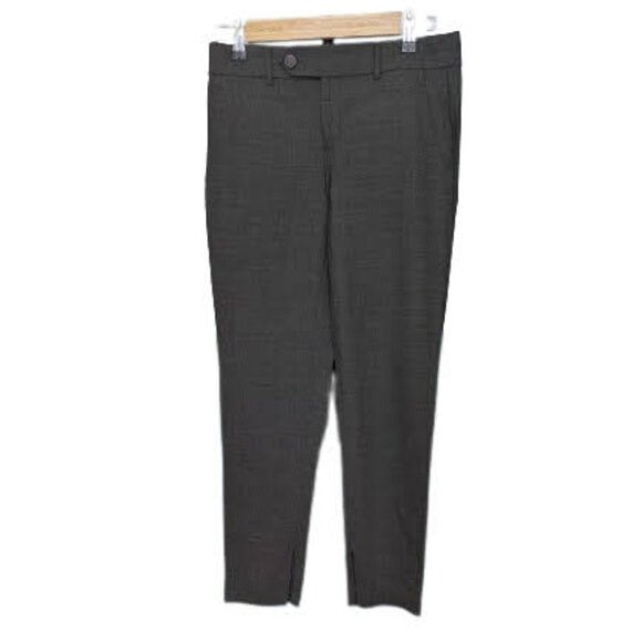 Vince Tab Front Leather Accent Trousers with Ankle Zip - Picture 1 of 13